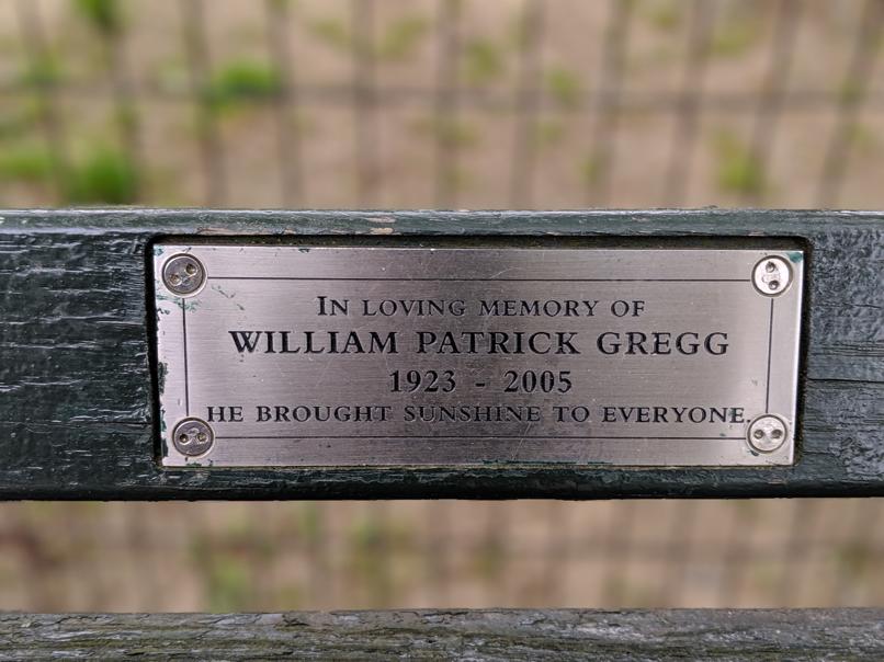 I saw this bench in Central Park