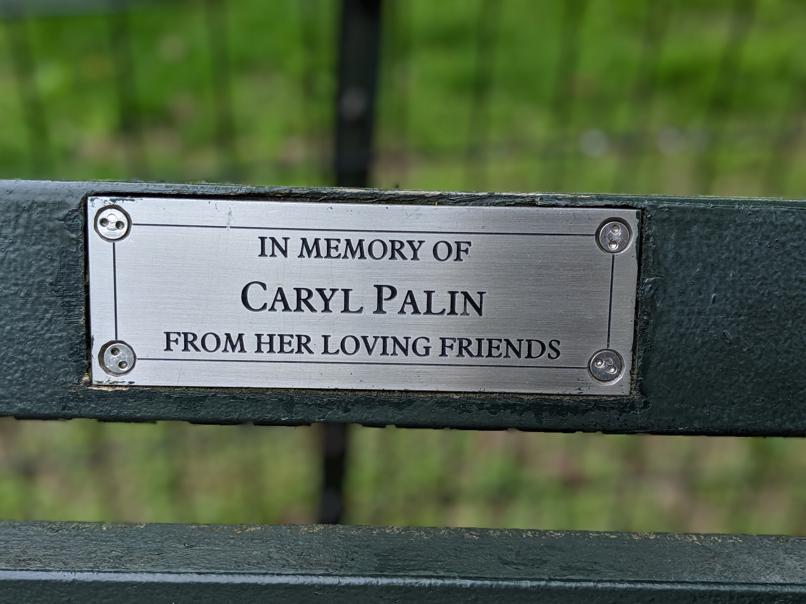 I saw this bench in Central Park