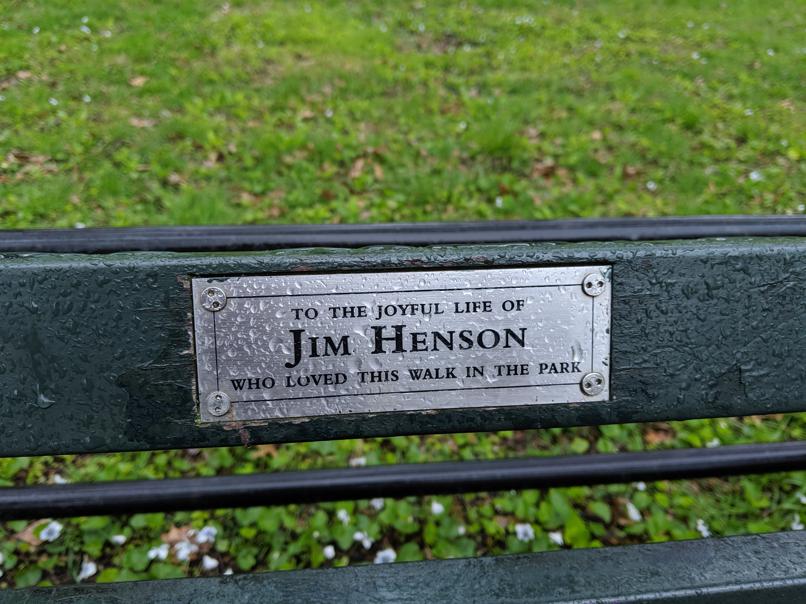 I saw this bench in Central Park