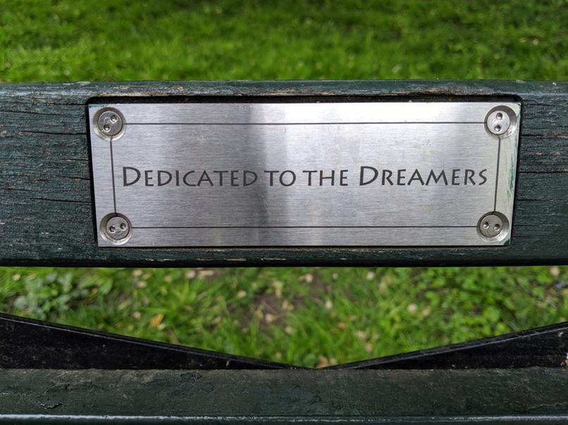 I saw this bench in Central Park