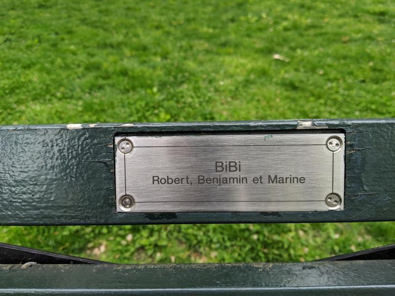 I saw this bench in Central Park