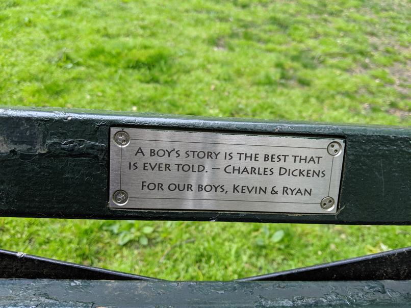 I saw this bench in Central Park