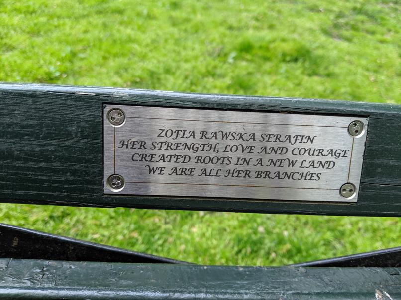 I saw this bench in Central Park