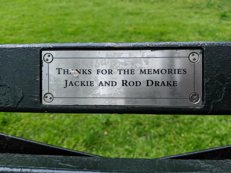 I saw this bench in Central Park