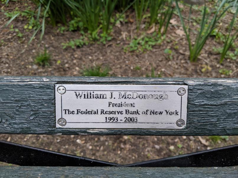 I saw this bench in Central Park