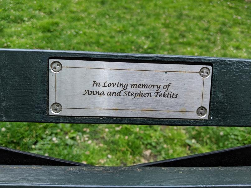 I saw this bench in Central Park