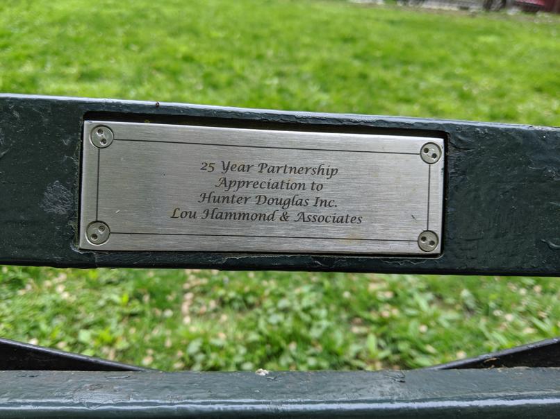 I saw this bench in Central Park