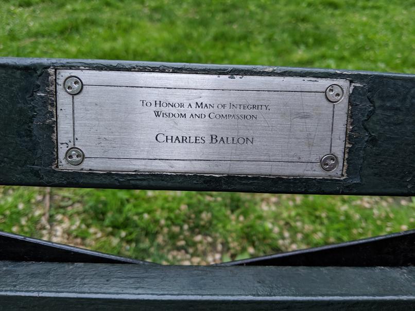 I saw this bench in Central Park