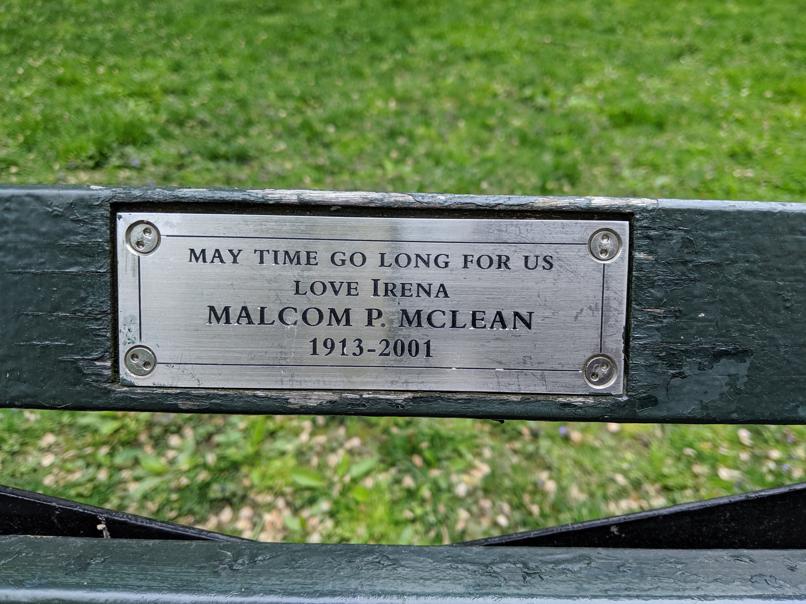 I saw this bench in Central Park