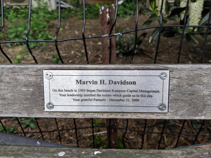 I saw this bench in Central Park