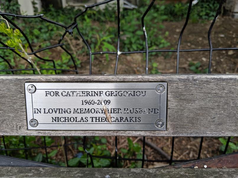 I saw this bench in Central Park