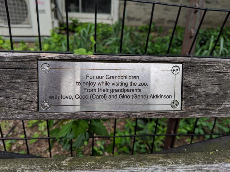 I saw this bench in Central Park