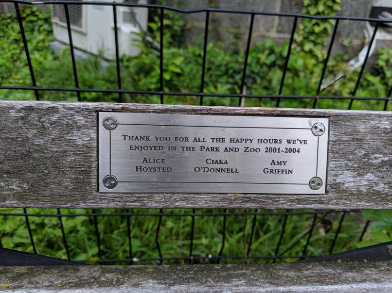 I saw this bench in Central Park