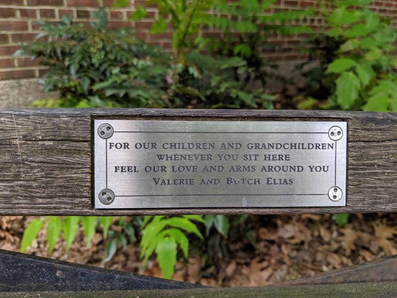 I saw this bench in Central Park