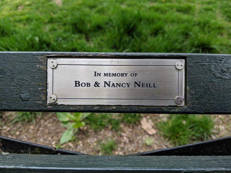 I saw this bench in Central Park