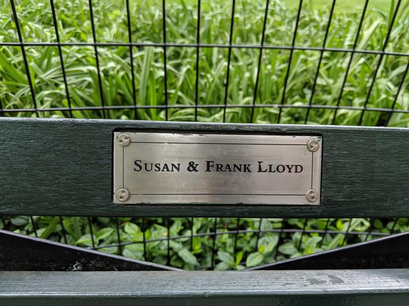 I saw this bench in Central Park