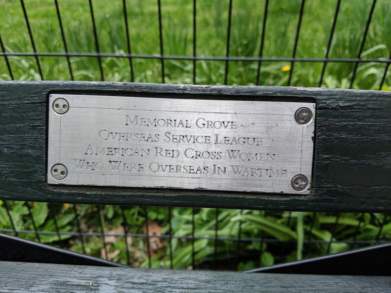 I saw this bench in Central Park