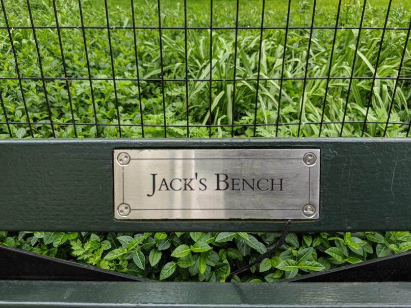 I saw this bench in Central Park