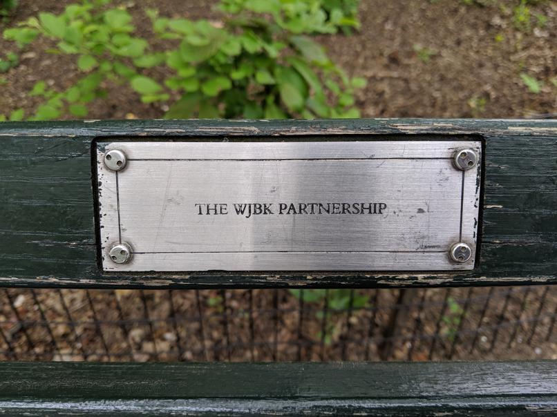 I saw this bench in Central Park