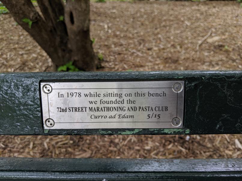 I saw this bench in Central Park