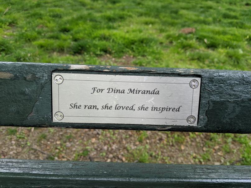 I saw this bench in Central Park