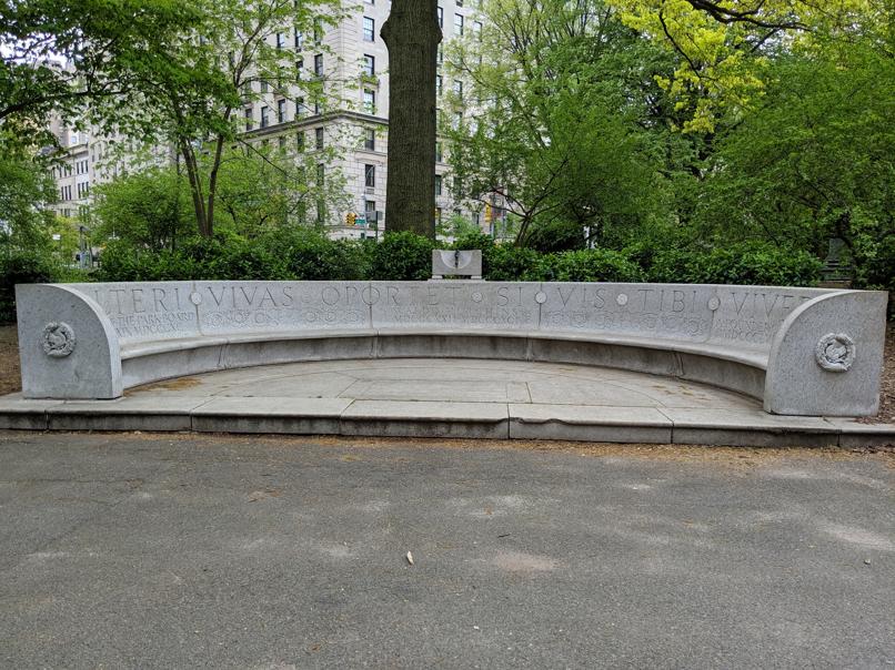 I saw this bench in Central Park