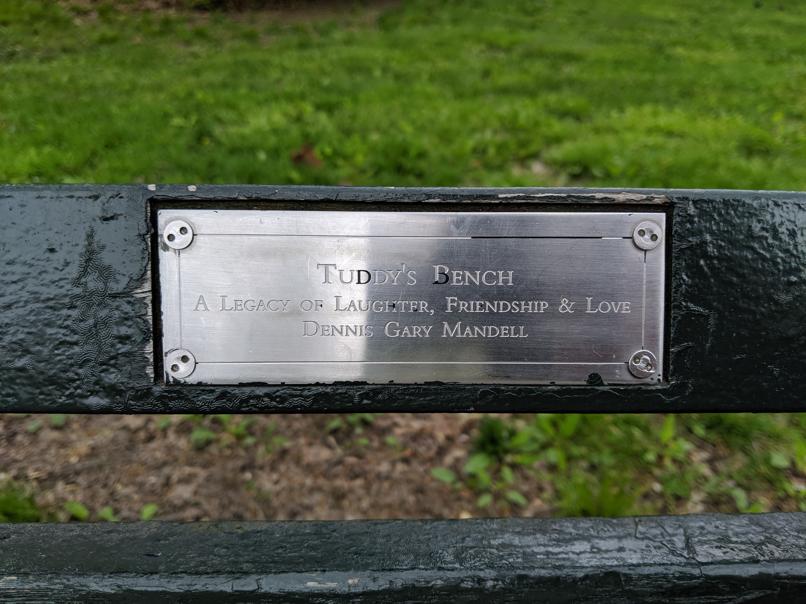 I saw this bench in Central Park