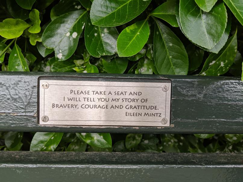 I saw this bench in Central Park