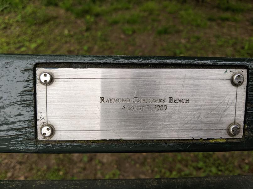 I saw this bench in Central Park