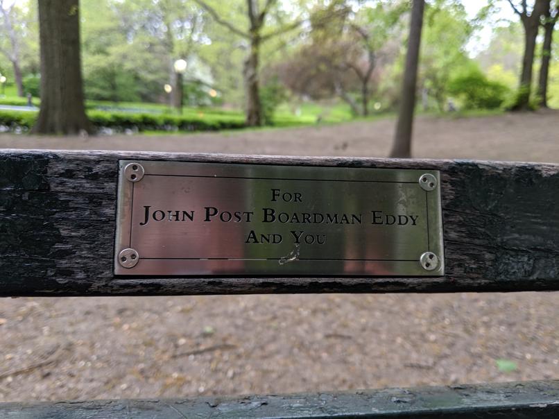 I saw this bench in Central Park