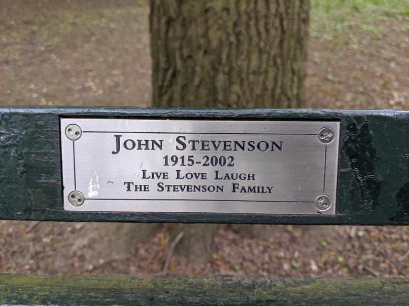 I saw this bench in Central Park