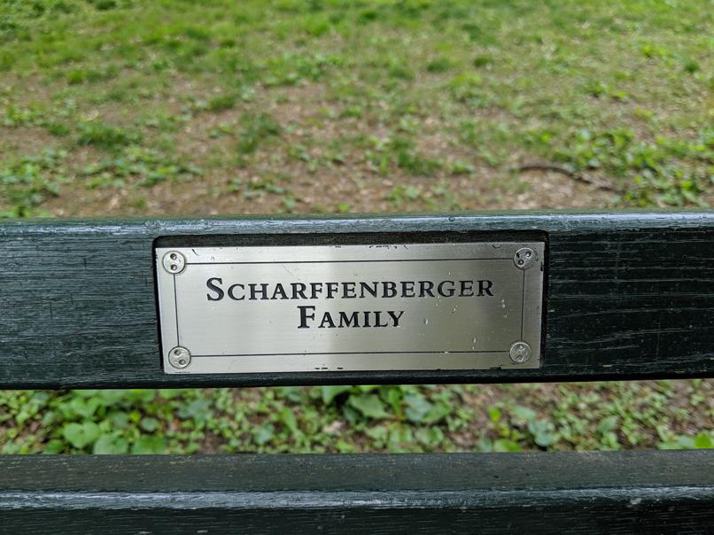 I saw this bench in Central Park