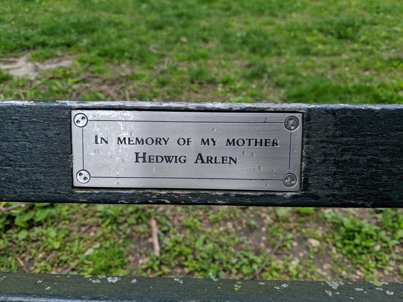 I saw this bench in Central Park