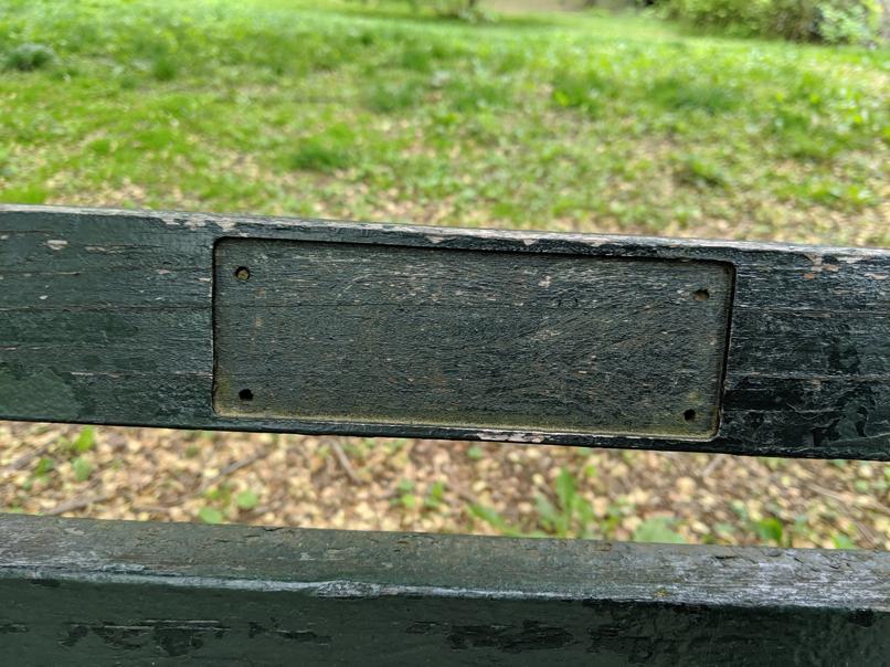 I saw this bench in Central Park