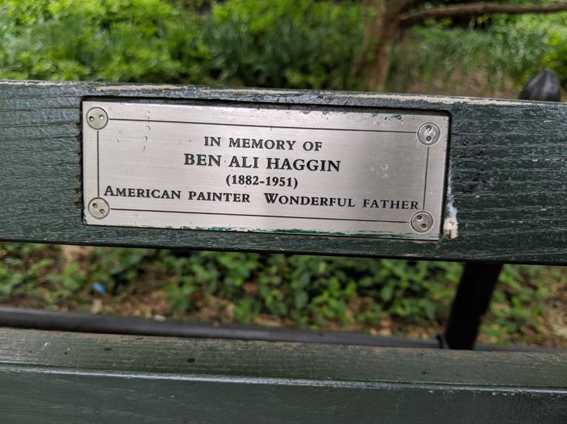 I saw this bench in Central Park