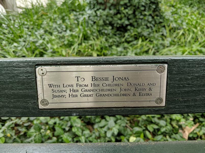 I saw this bench in Central Park