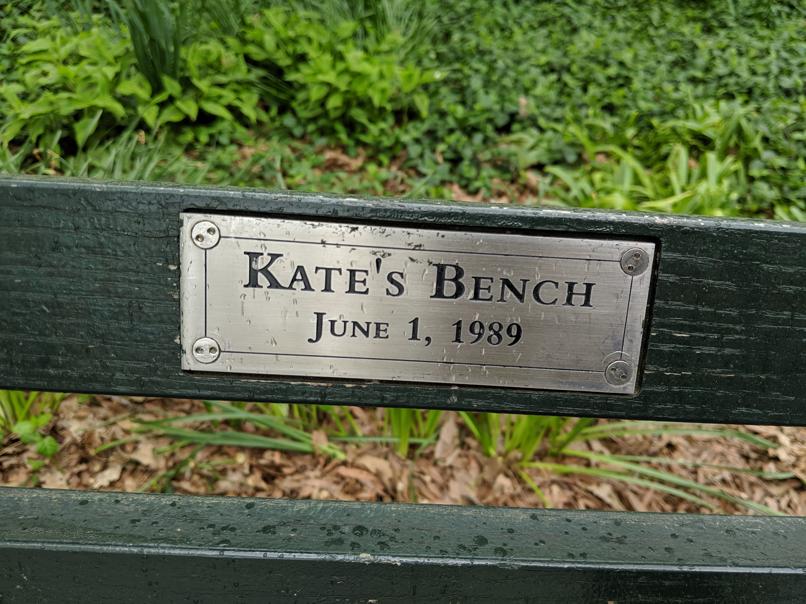 I saw this bench in Central Park