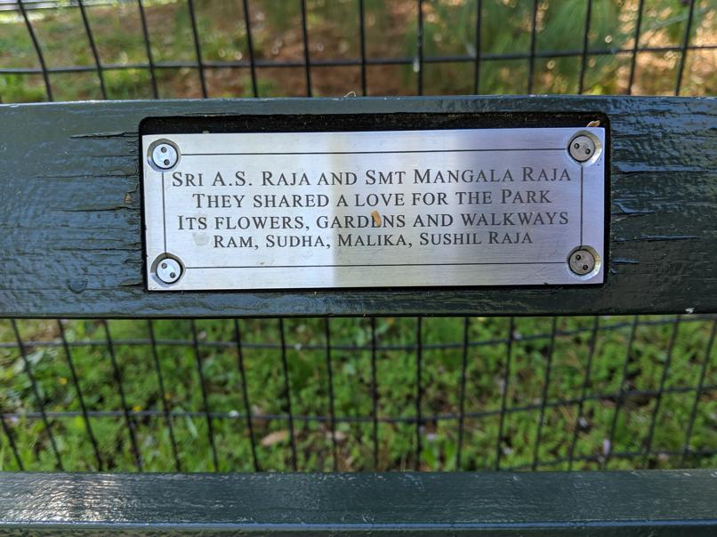 I saw this bench in Central Park