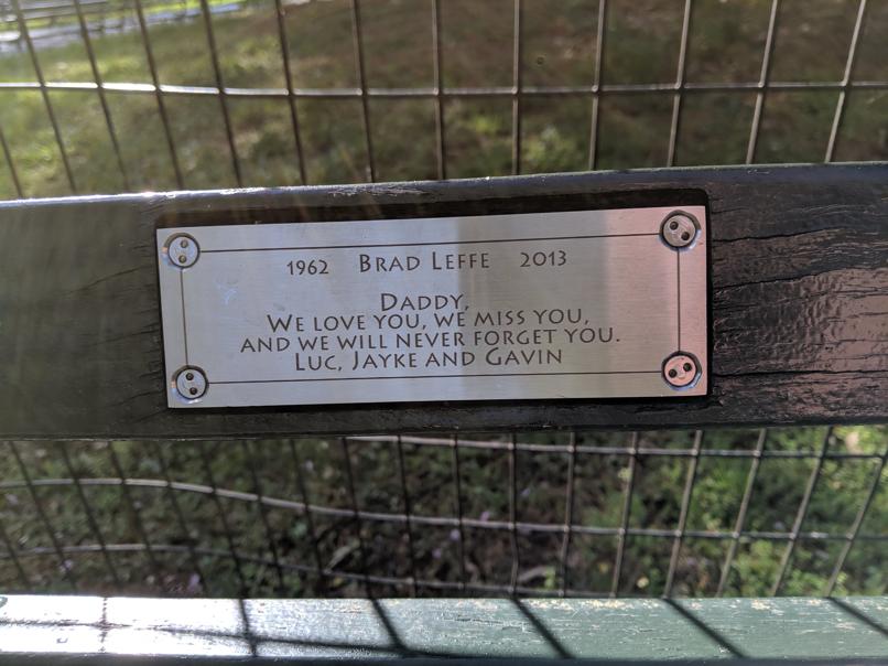 I saw this bench in Central Park