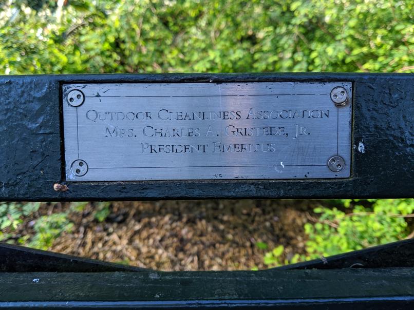 I saw this bench in Central Park