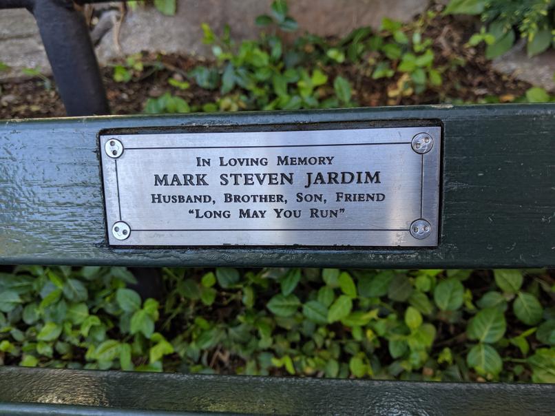 I saw this bench in Central Park