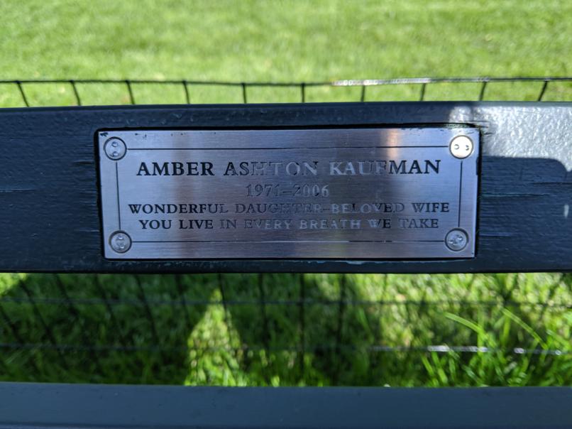 I saw this bench in Central Park