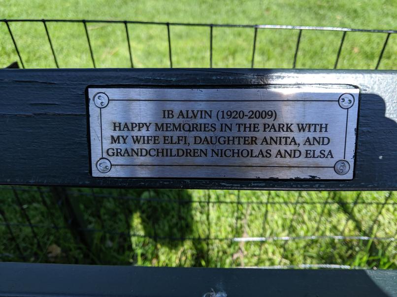 I saw this bench in Central Park