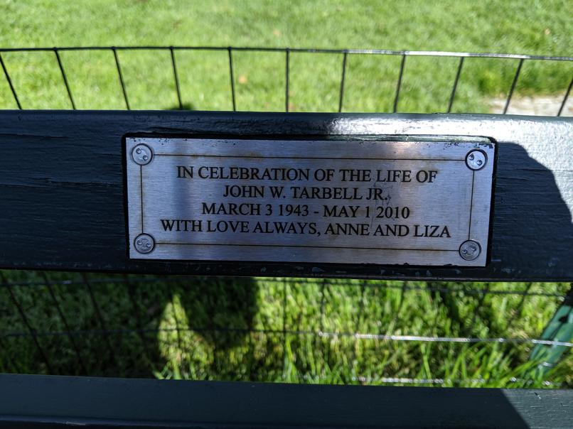 I saw this bench in Central Park