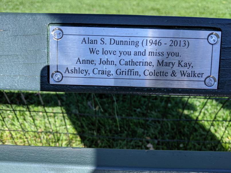 I saw this bench in Central Park