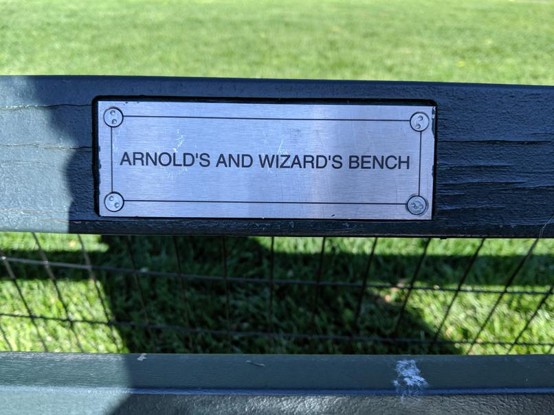 I saw this bench in Central Park