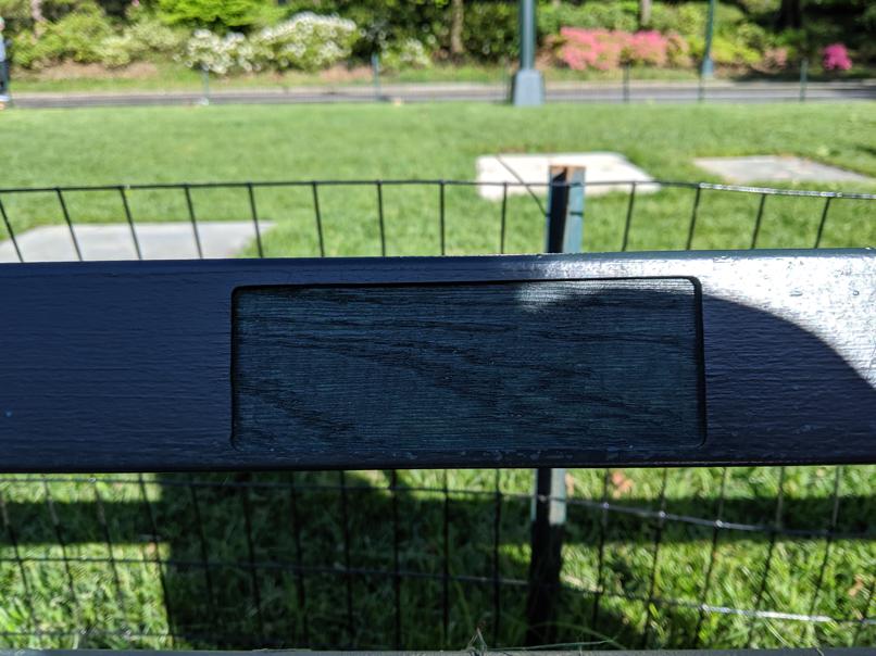 I saw this bench in Central Park