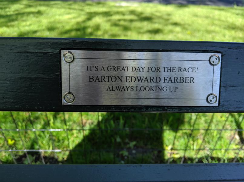 I saw this bench in Central Park