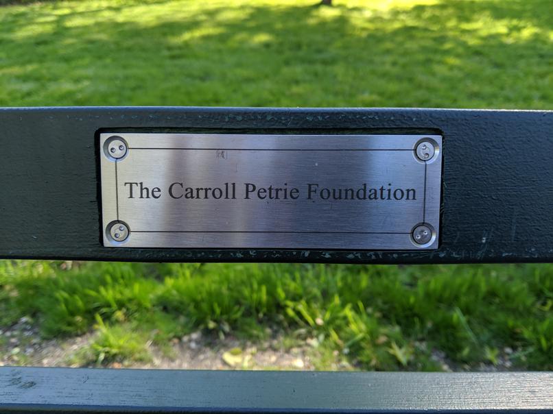 I saw this bench in Central Park