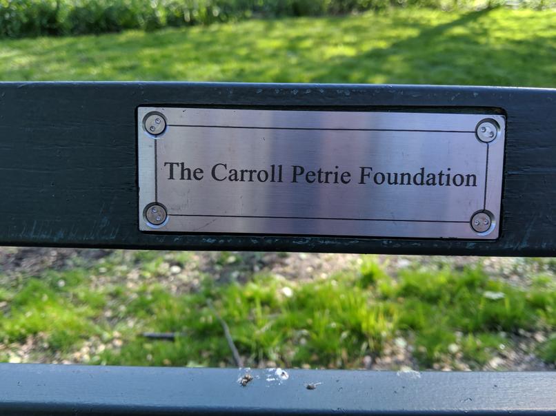 I saw this bench in Central Park